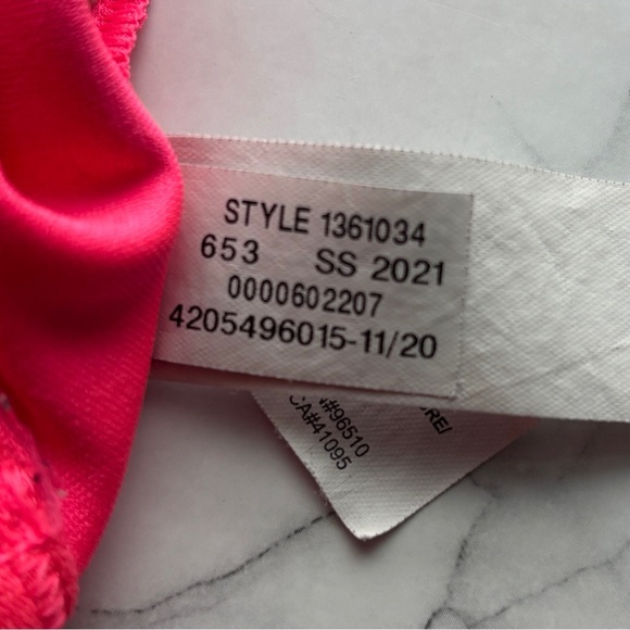 Under Armour Sports Bra Women’s Small Mid Crossback Compression Fit Pink - Picture 6 of 9